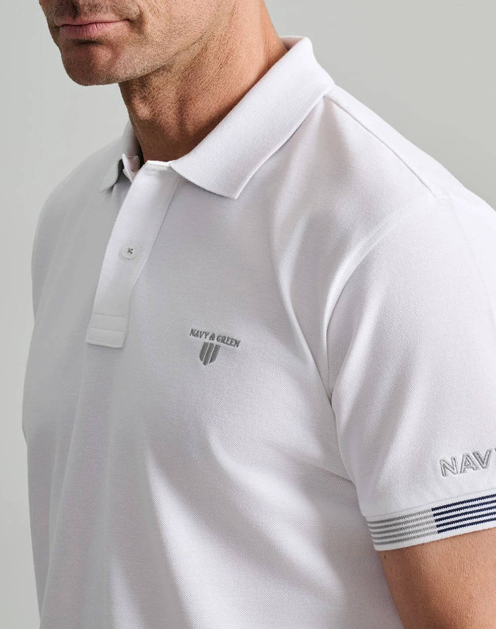 NAVY&GREEN BLUZA POLO, CUSTOM FIT