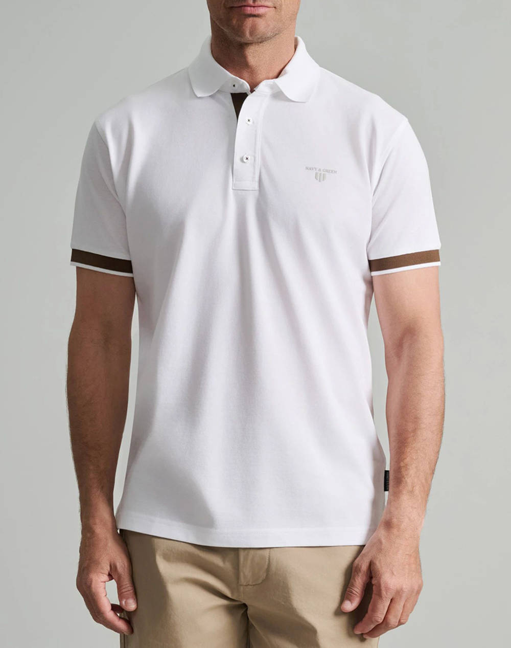 NAVY&GREEN BLUZA POLO, CUSTOM FIT