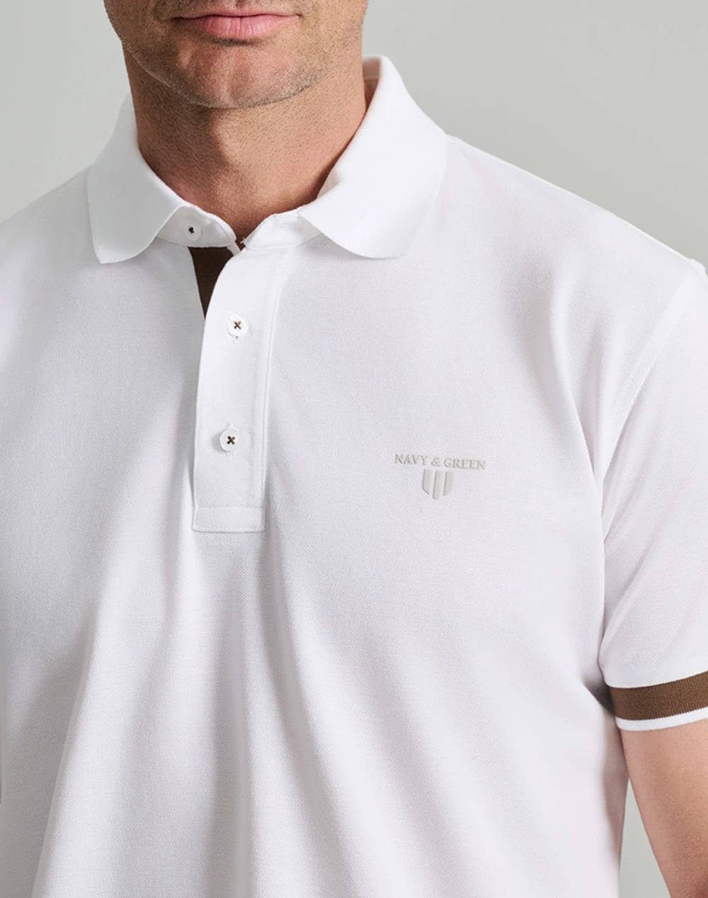 NAVY&GREEN BLUZA POLO, CUSTOM FIT