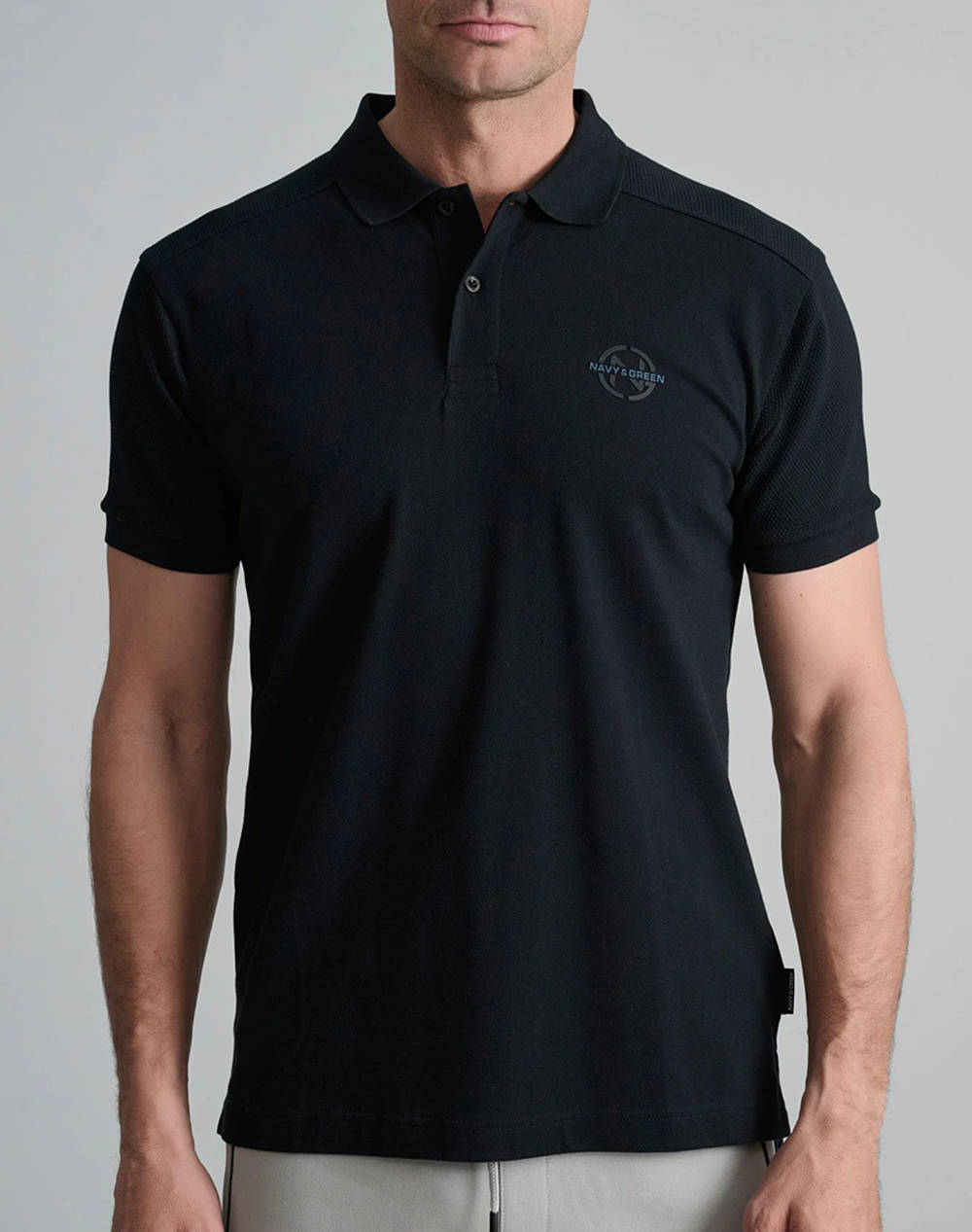 NAVY&GREEN BLUZA POLO