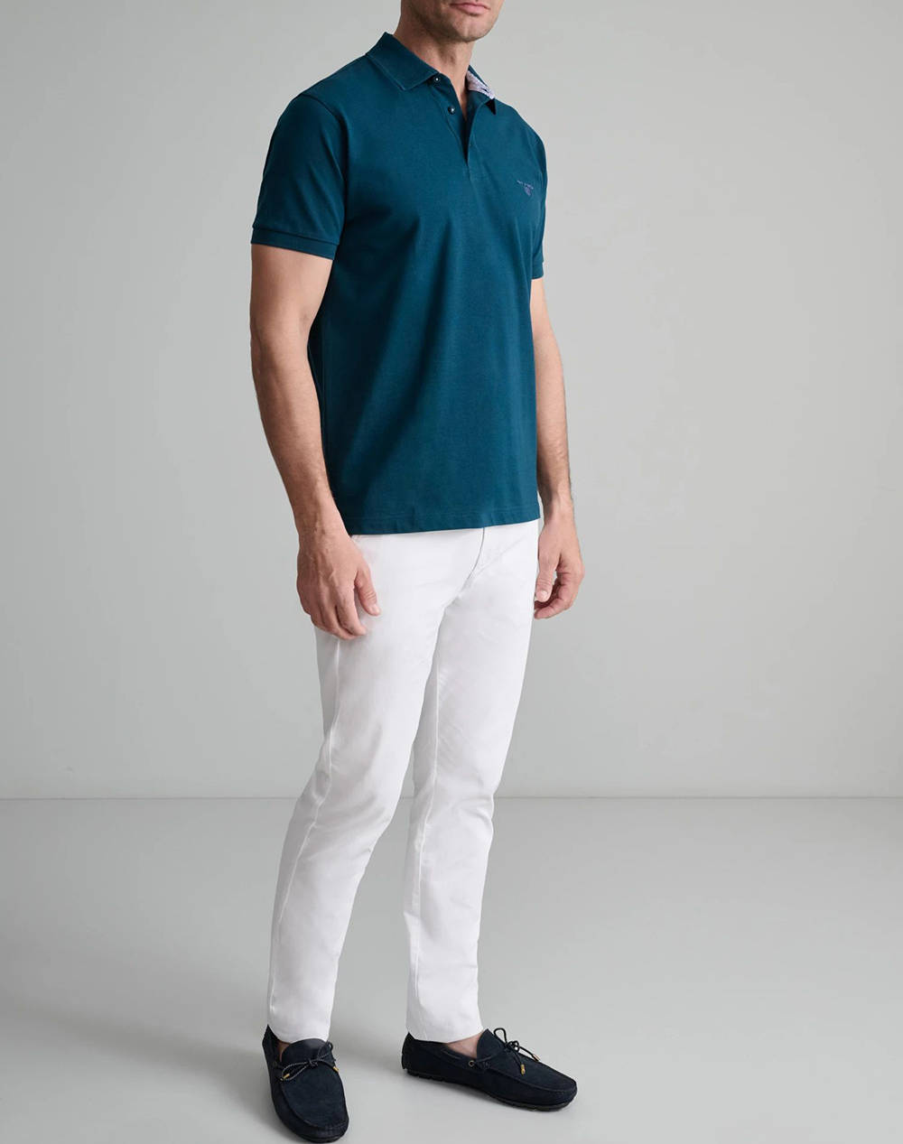 NAVY&GREEN BLUZA POLO
