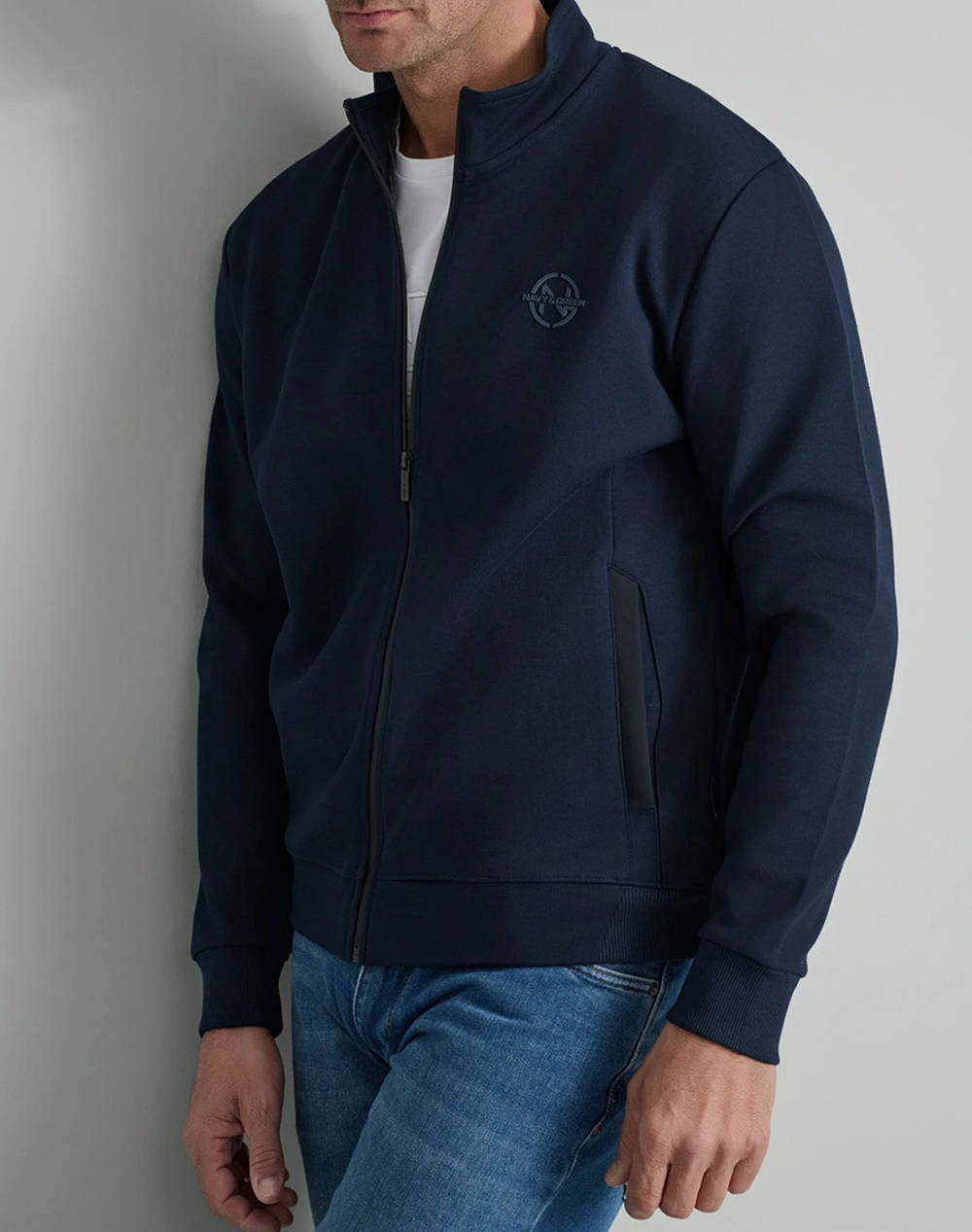 NAVY&GREEN JACHETA CU FERMOAR