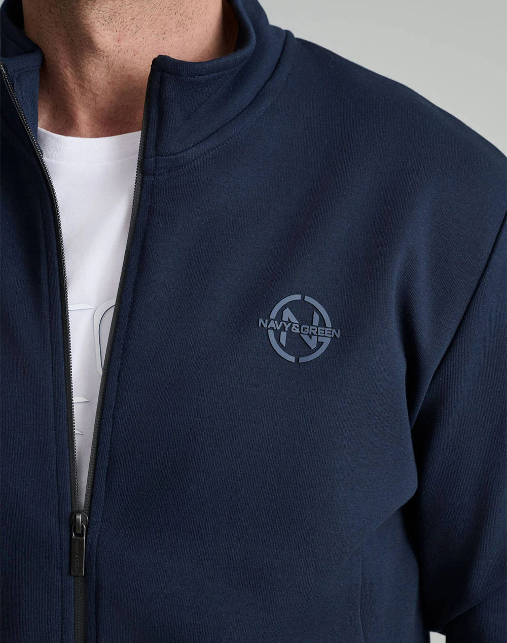 NAVY&GREEN JACHETA CU FERMOAR