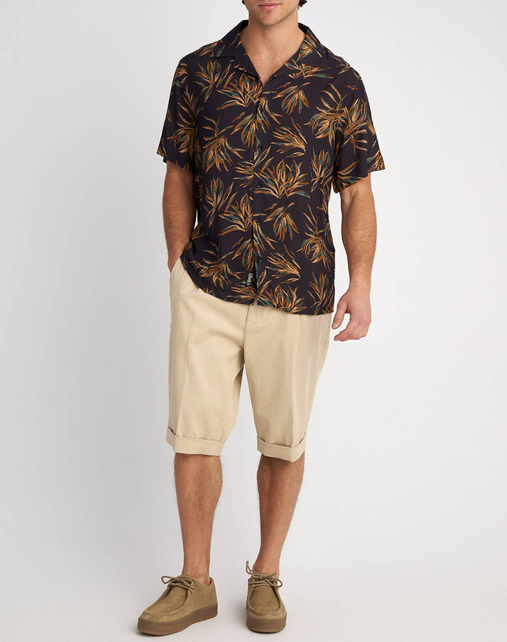 STAFF Man Shirt Troy Short Sleeve 100% Viscoze
