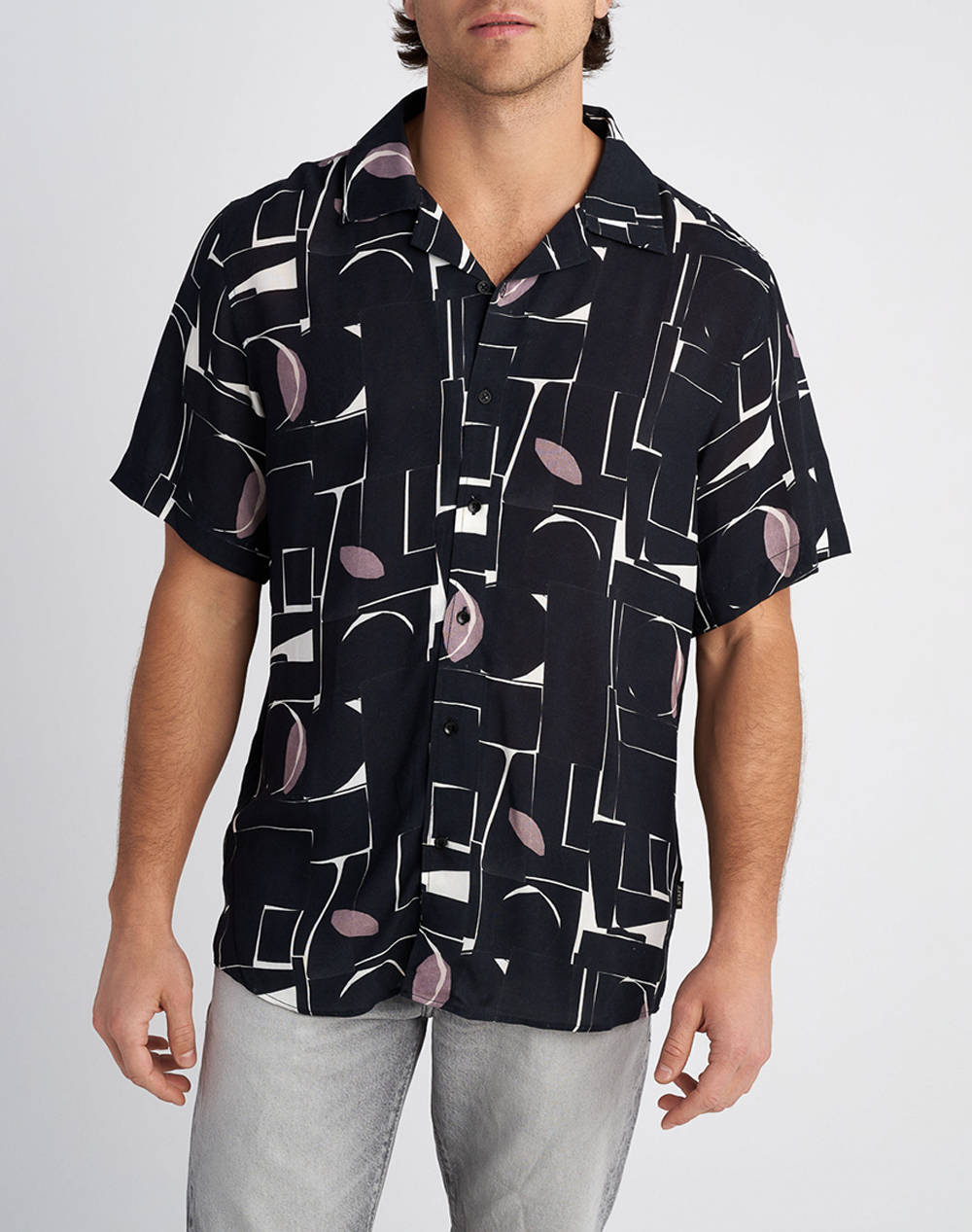 STAFF Man Shirt Logan Short Sleeve 100% Viscoze