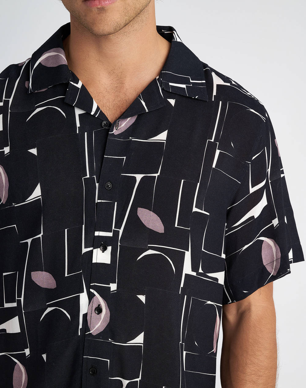 STAFF Man Shirt Logan Short Sleeve 100% Viscoze