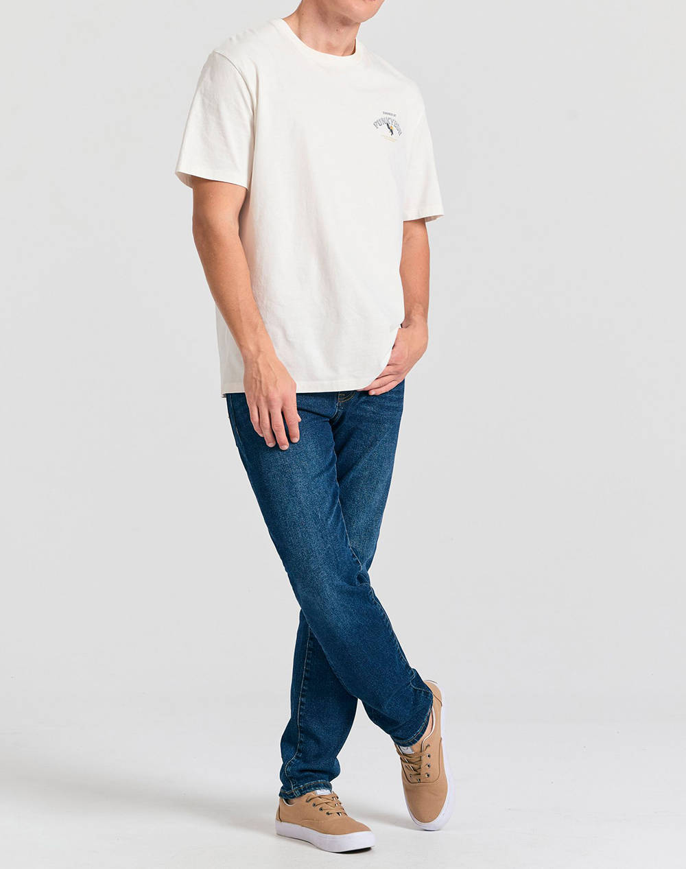 FUNKY BUDHA Pantaloni jean de barbati Tapered Fit
