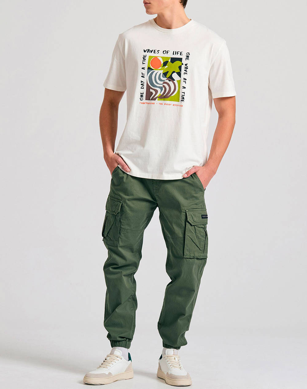 FUNKY BUDDHA Pantaloni de barbati Cargo