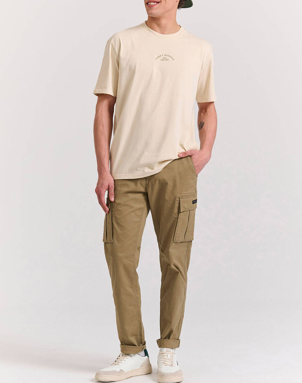 FUNKY BUDDHA Pantaloni de barbati Cargo
