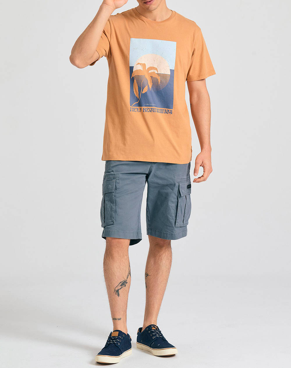 FUNKY BUDHA Pantaloni scurti de barbati Cargo