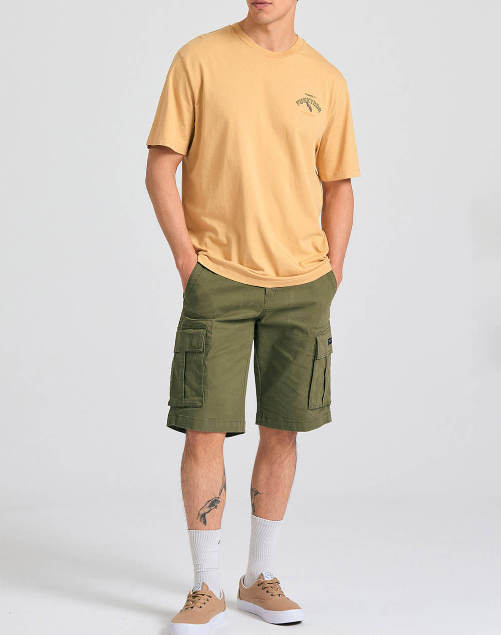 FUNKY BUDHA Pantaloni scurti de barbati Cargo