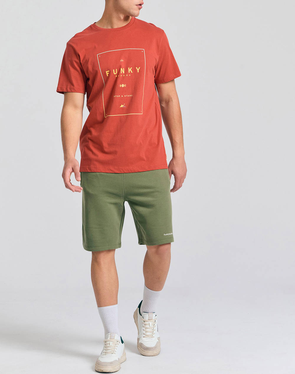 FUNKY BUDDHA Pantaloni scurti sport de barbati