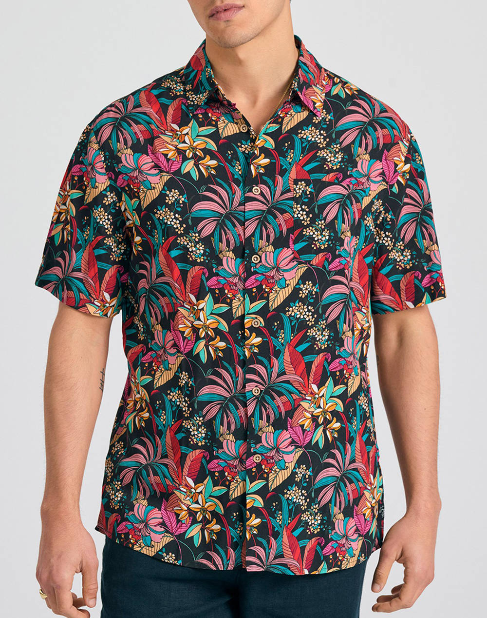FUNKY BUDDHA Camasa de barbati Cu maneca scurta