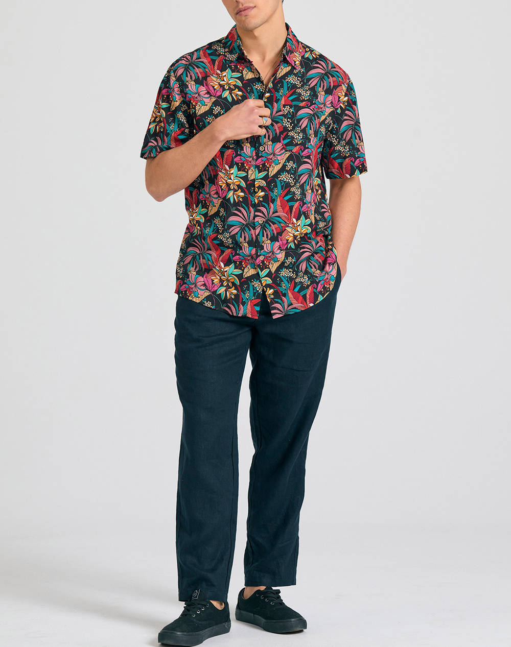 FUNKY BUDDHA Camasa de barbati Cu maneca scurta