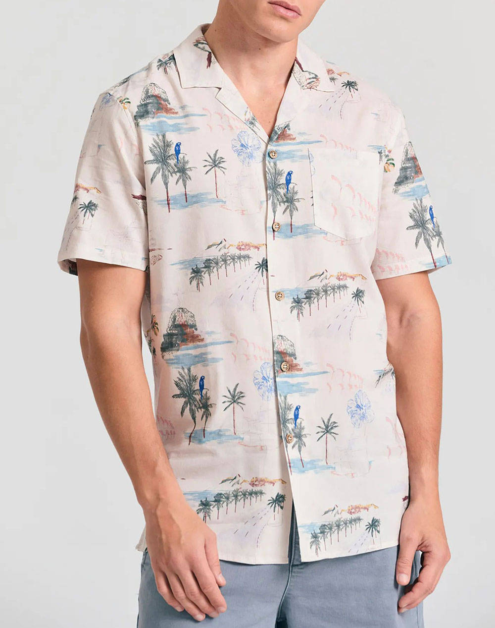 FUNKY BUDDHA Camasa de barbati cu maneca scurta