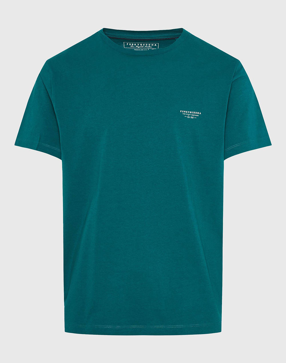 FUNKY BUDDHA Bluza Barbati Maneca Scurta Basic