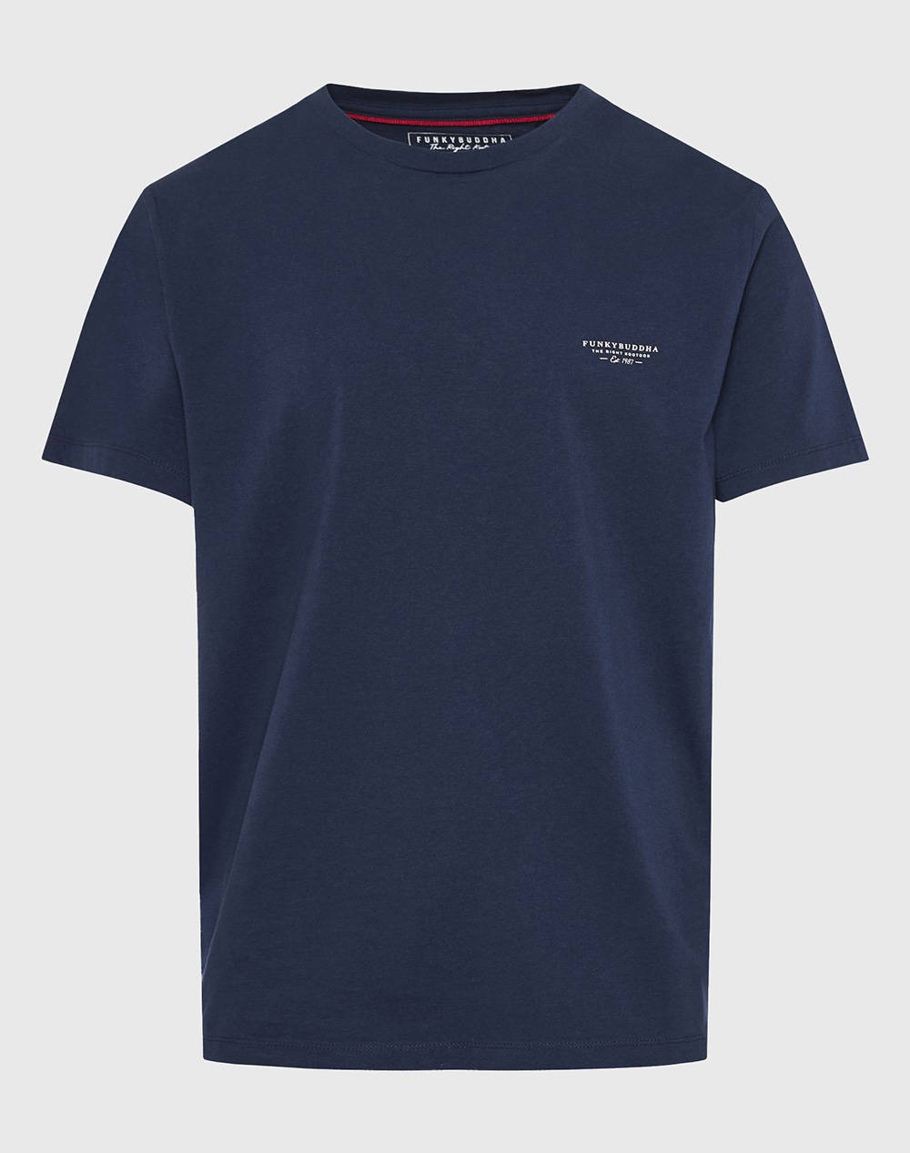 FUNKY BUDDHA Bluza Barbati Maneca Scurta Basic