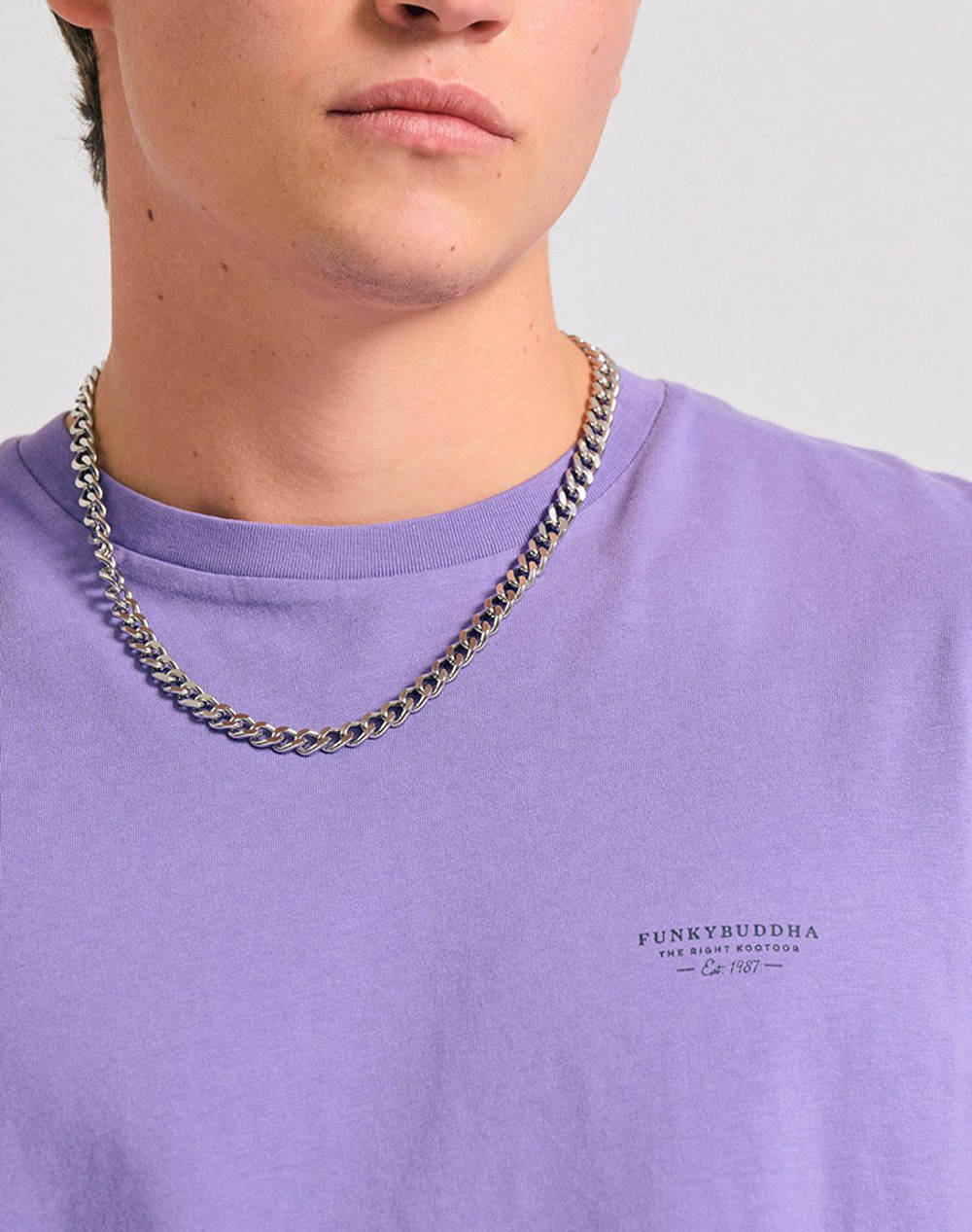 FUNKY BUDDHA Bluza Barbati Maneca Scurta Basic