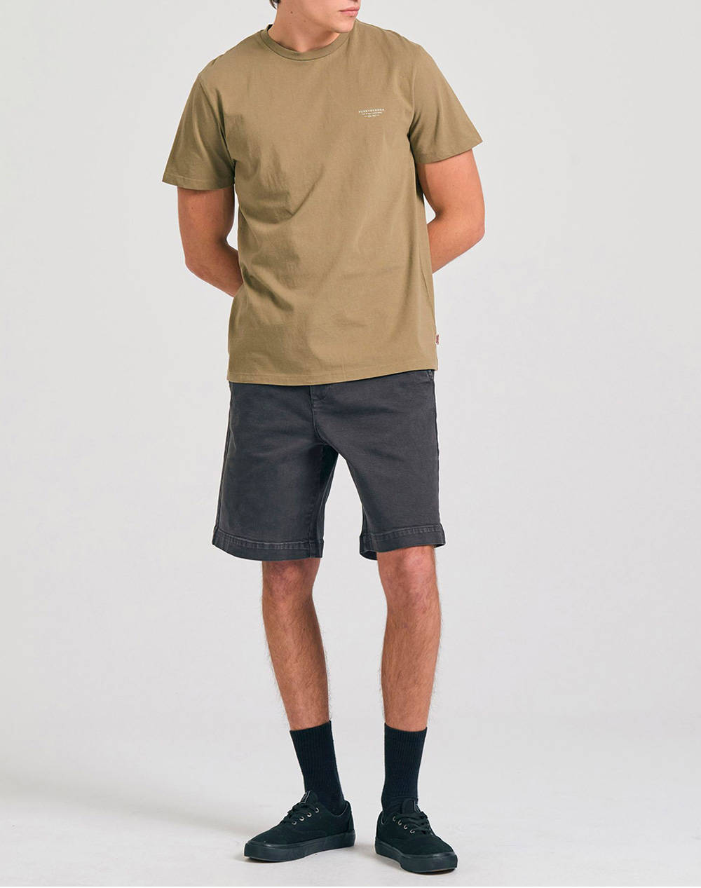 FUNKY BUDDHA Bluza Barbati Maneca Scurta Basic