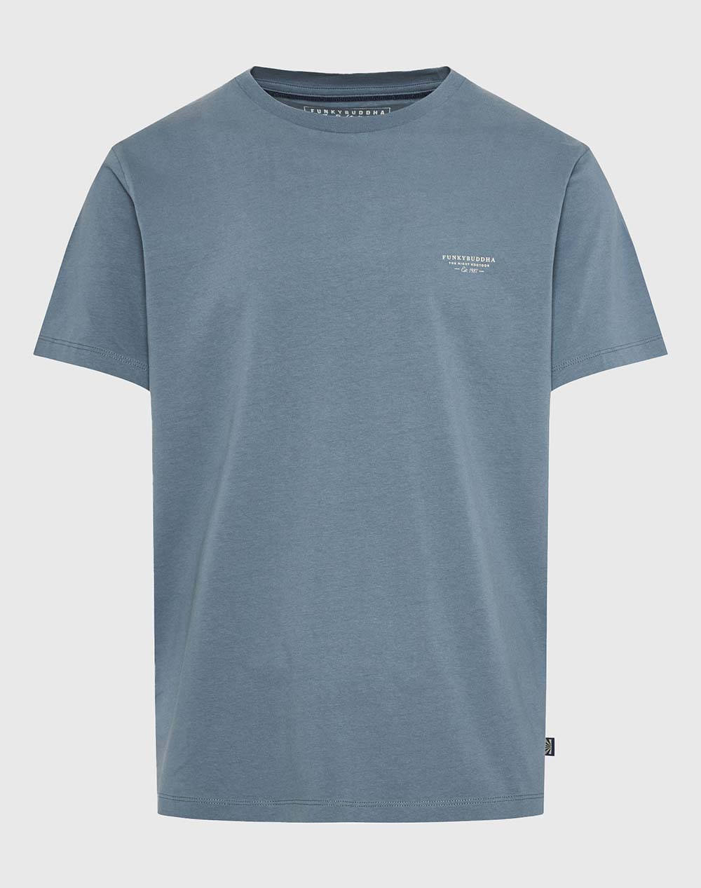 FUNKY BUDDHA Bluza Barbati Maneca Scurta Basic