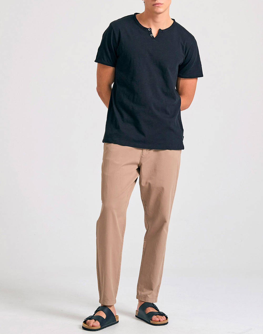 FUNKY BUDDHA Bluza Barbati Maneca Scurta Basic
