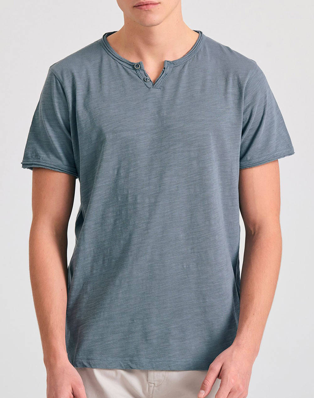 FUNKY BUDDHA Bluza Barbati Maneca Scurta Basic
