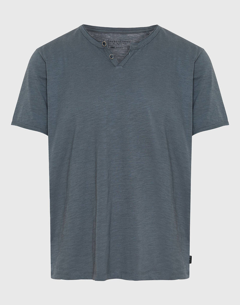 FUNKY BUDDHA Bluza Barbati Maneca Scurta Basic