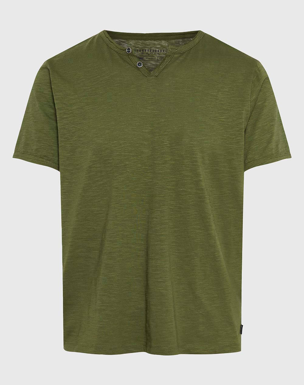 FUNKY BUDDHA Bluza Barbati Maneca Scurta Basic