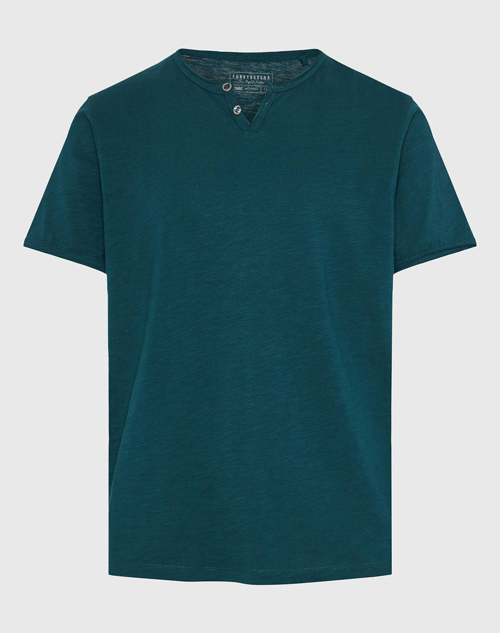 FUNKY BUDDHA Bluza Barbati Maneca Scurta Basic