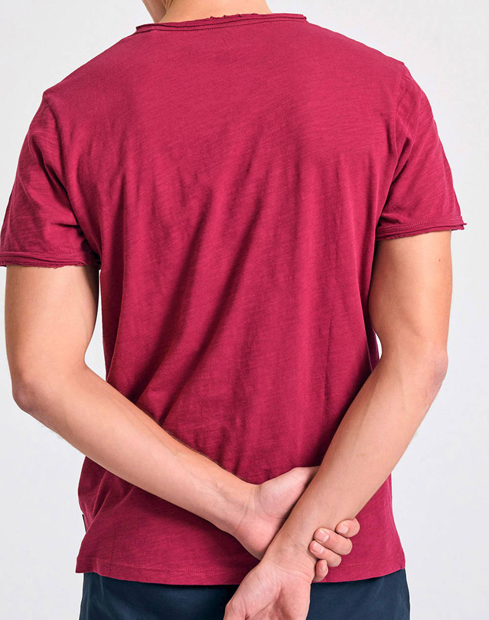 FUNKY BUDDHA Bluza Barbati Maneca Scurta Basic