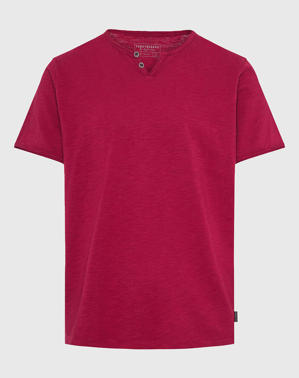 FUNKY BUDDHA Bluza Barbati Maneca Scurta Basic