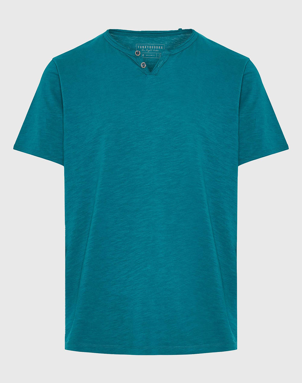 FUNKY BUDDHA Bluza Barbati Maneca Scurta Basic