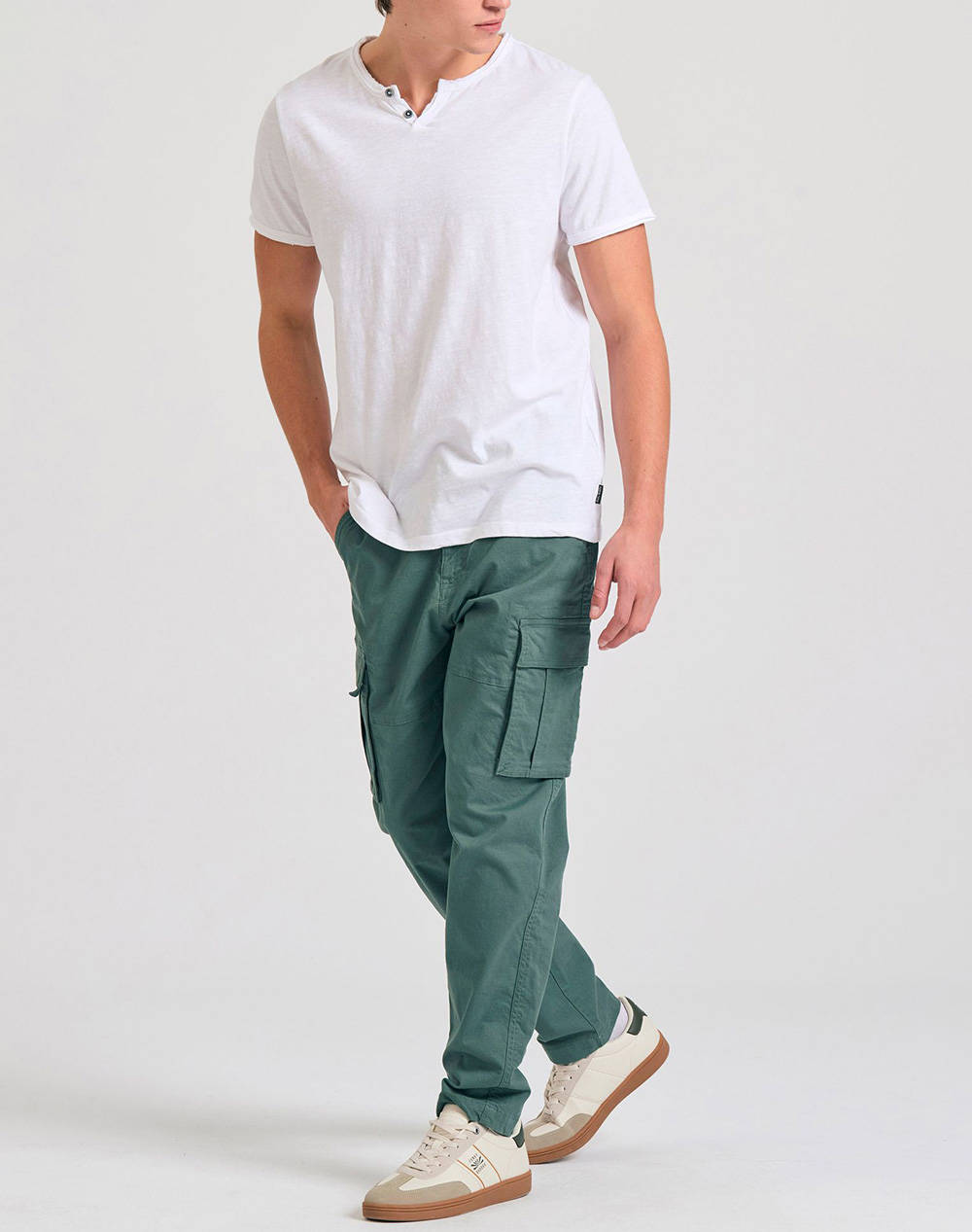 FUNKY BUDDHA Bluza Barbati Maneca Scurta Basic