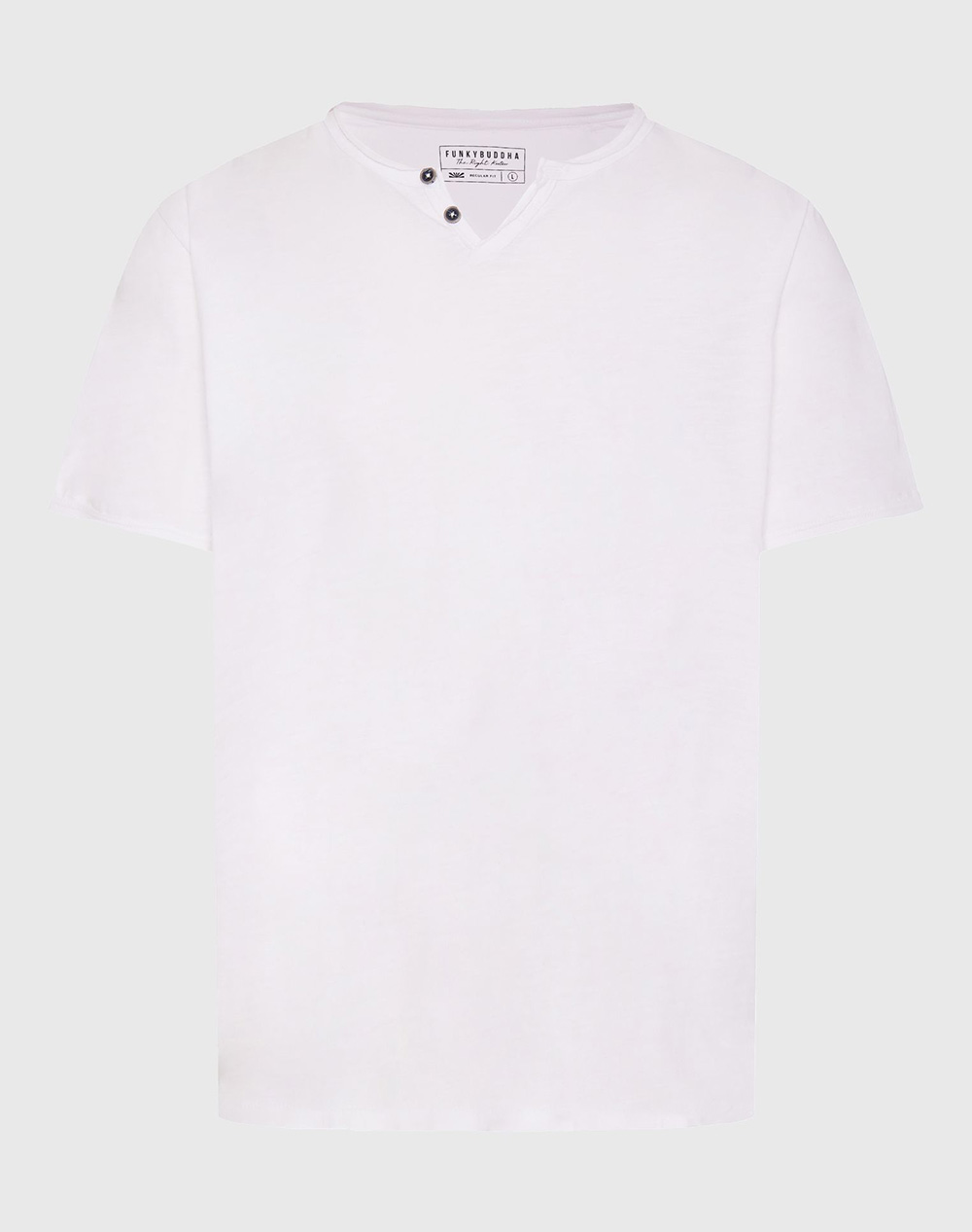 FUNKY BUDDHA Bluza Barbati Maneca Scurta Basic