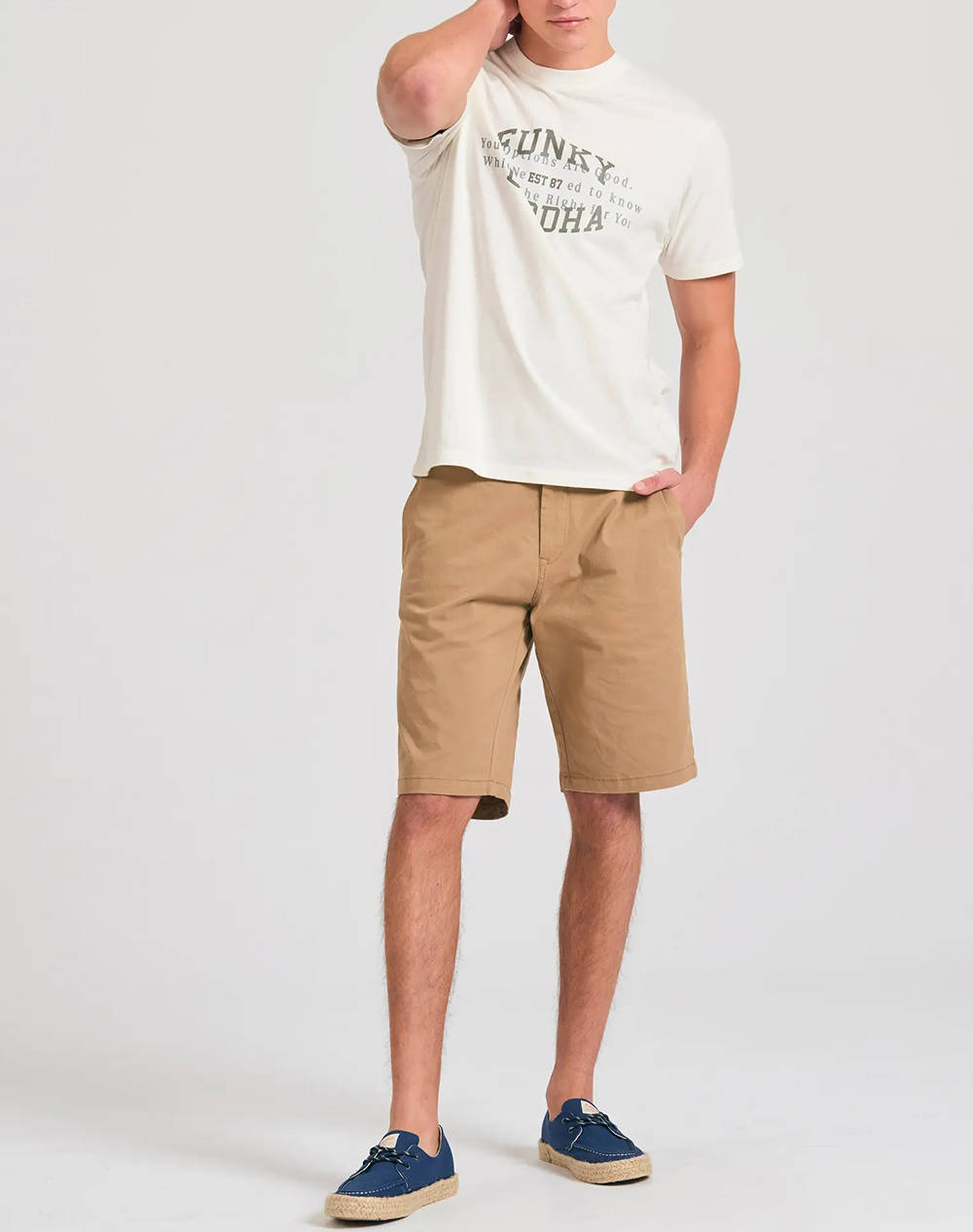FUNKY BUDDHA Bluza de barbati Maneca Scurta Cu imprimeu