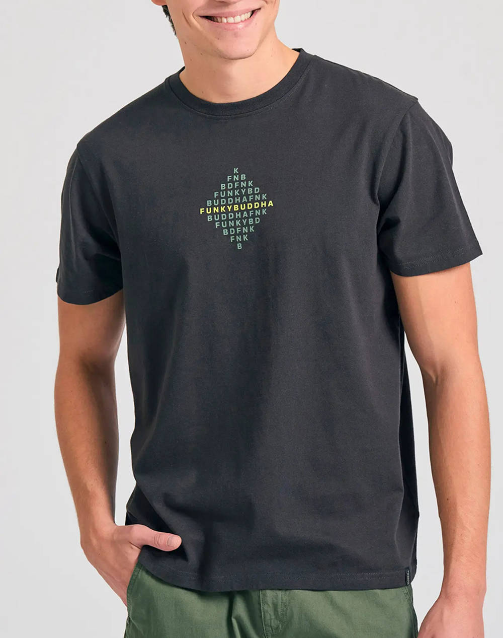 FUNKY BUDHA Bluza de barbati Maneca Scurta Cu imprimeu