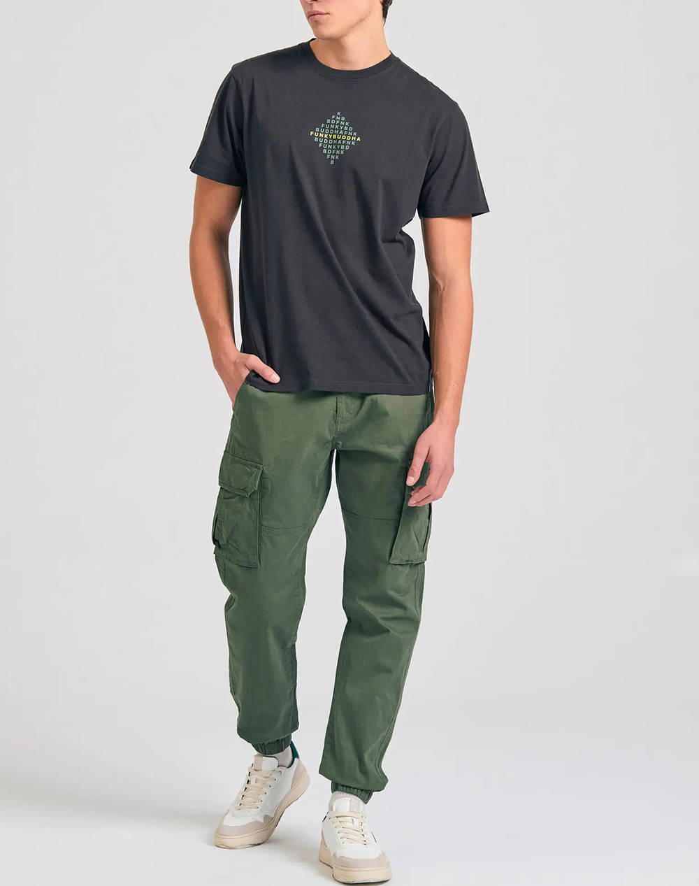 FUNKY BUDHA Bluza de barbati Maneca Scurta Cu imprimeu