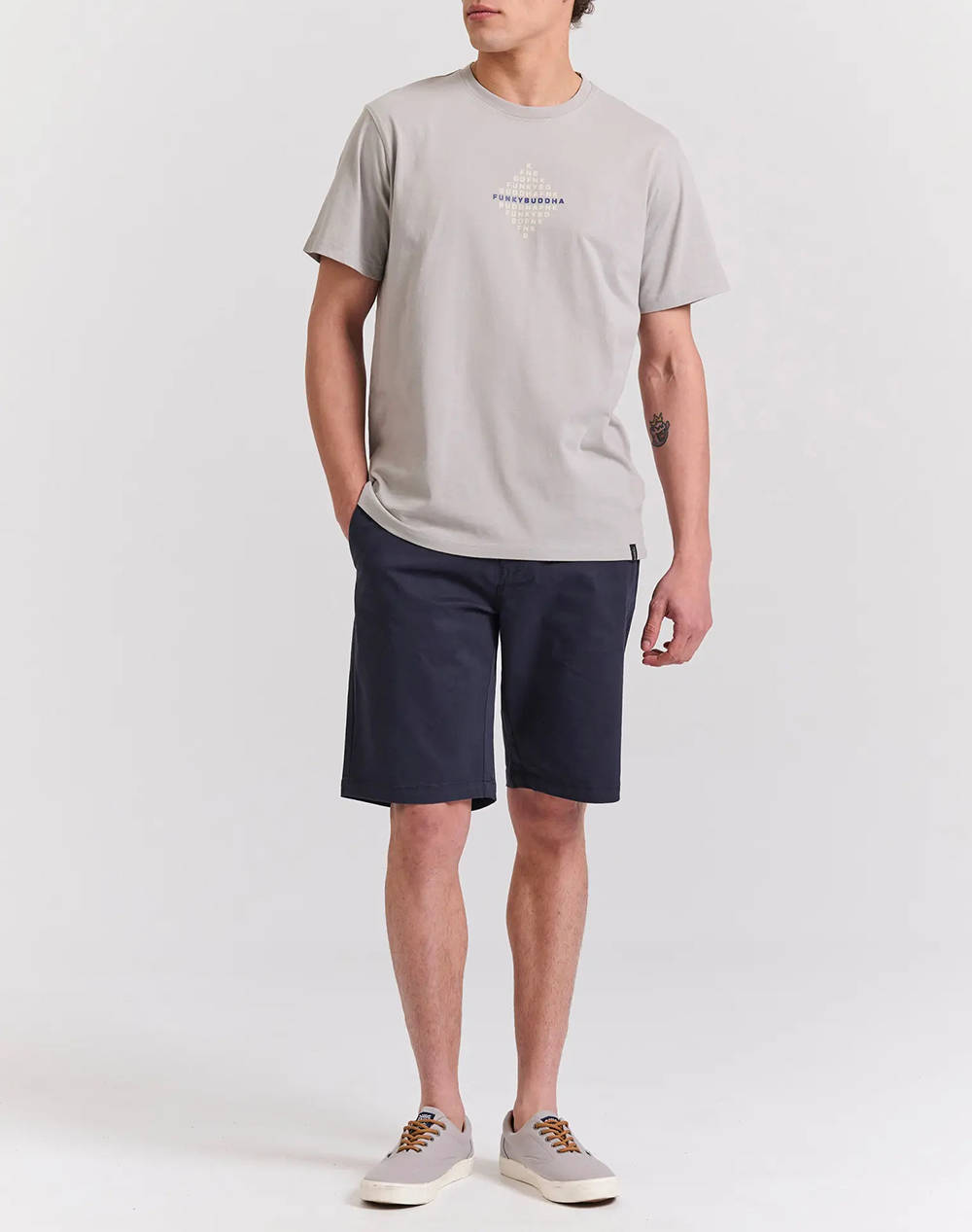 FUNKY BUDHA Bluza de barbati Maneca Scurta Cu imprimeu