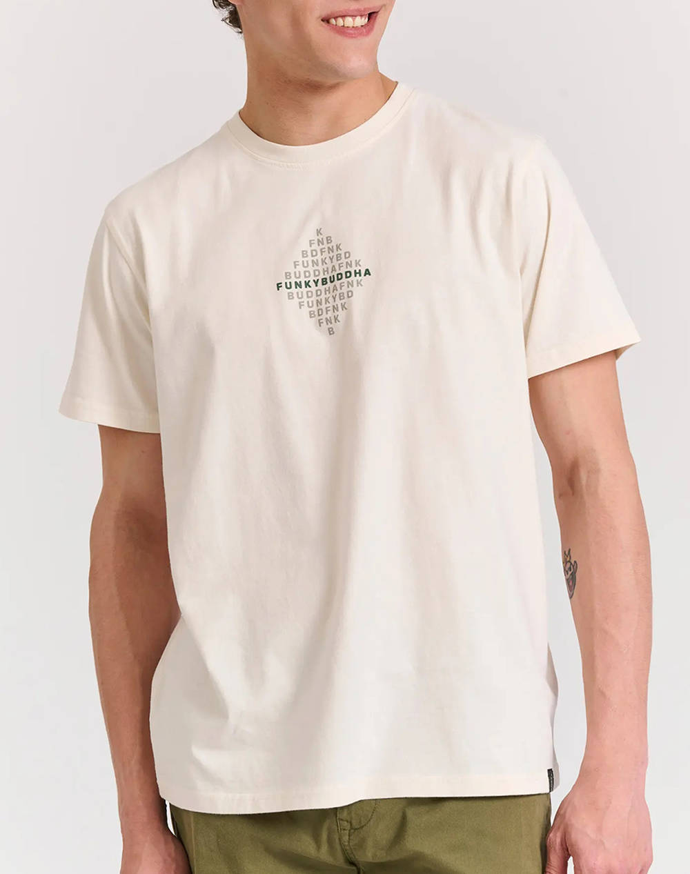 FUNKY BUDHA Bluza de barbati Maneca Scurta Cu imprimeu