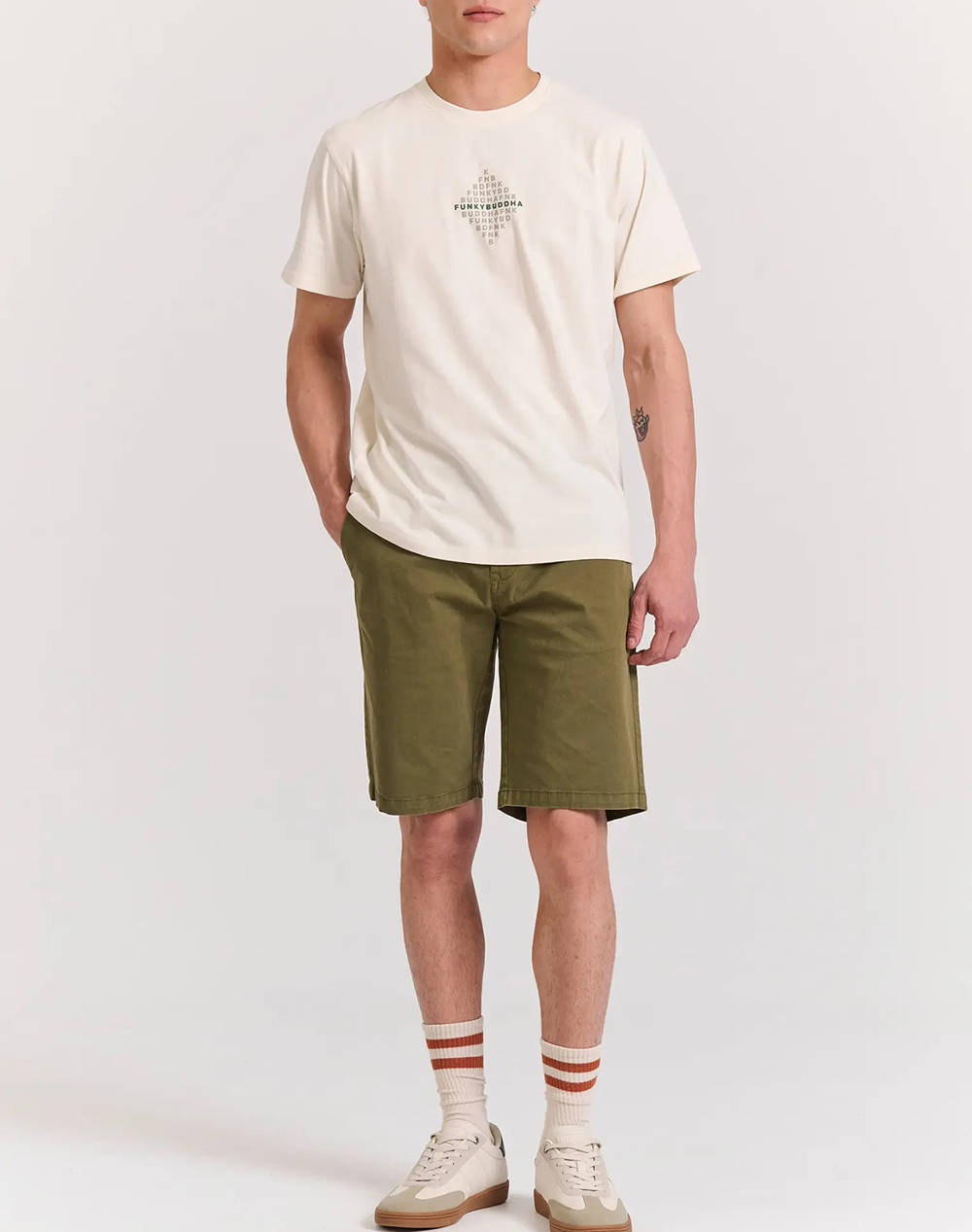 FUNKY BUDHA Bluza de barbati Maneca Scurta Cu imprimeu
