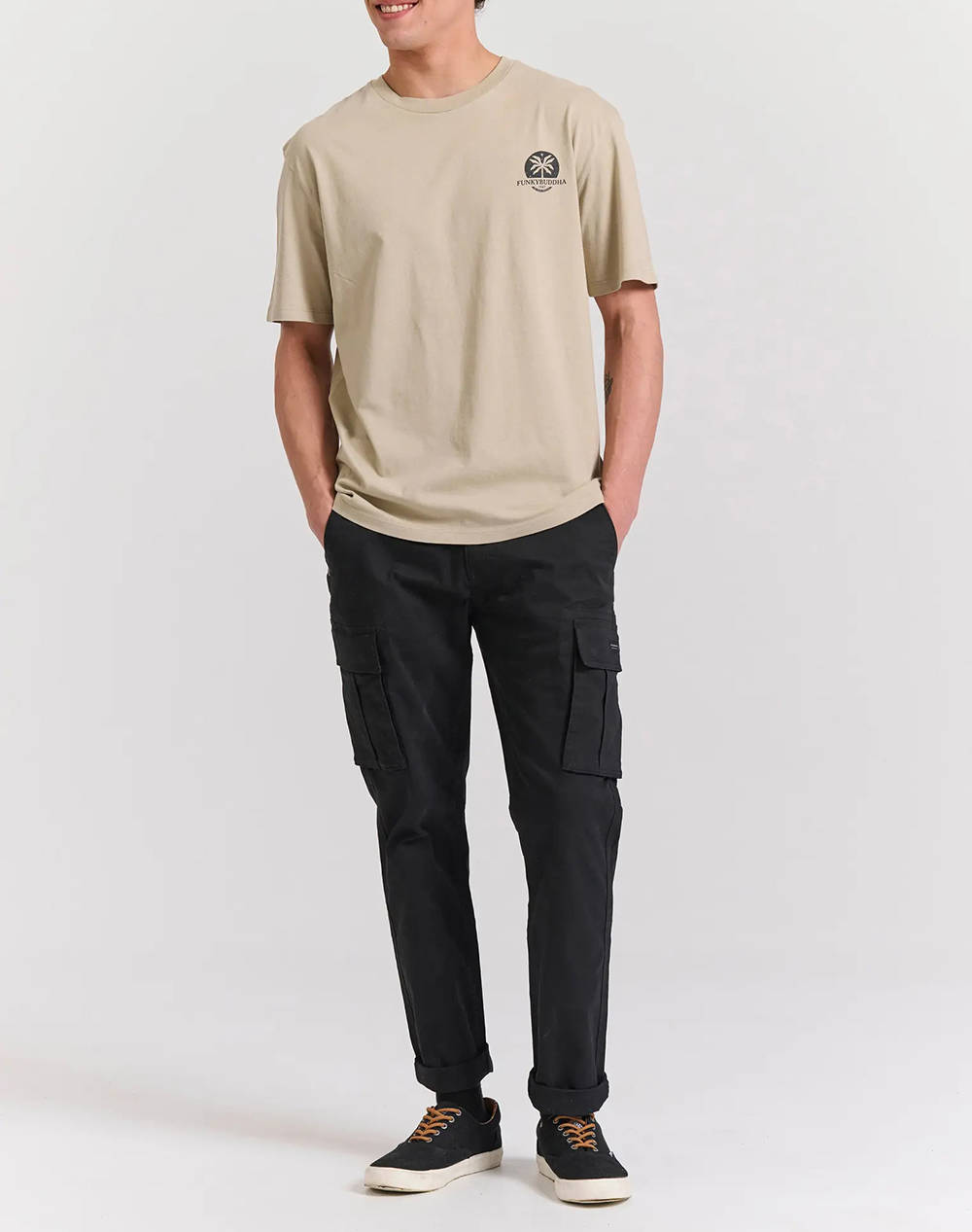 FUNKY BUDHA Bluza de barbati Maneca Scurta Cu imprimeu