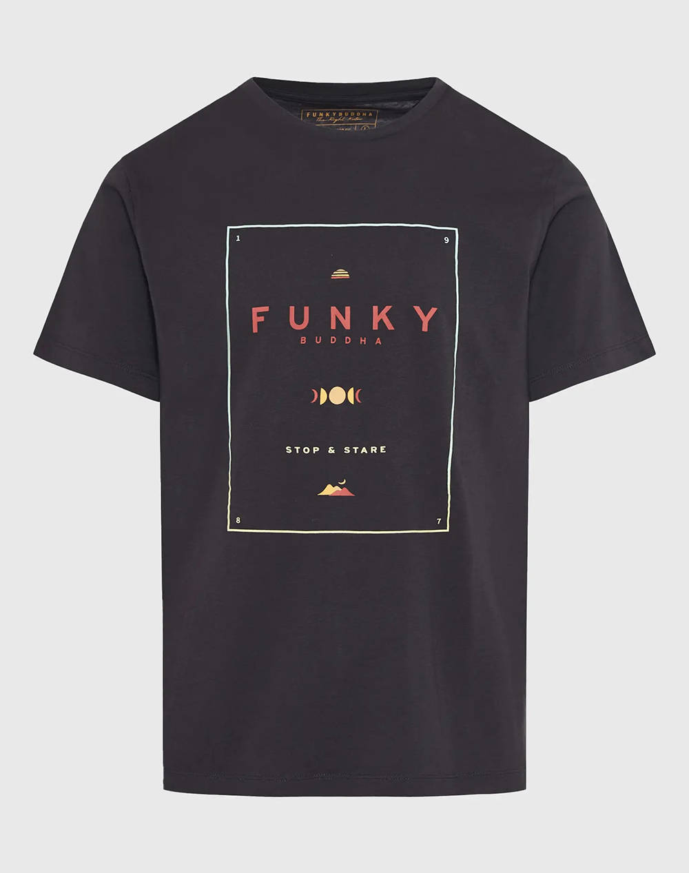 FUNKY BUDHA Bluza de barbati Maneca Scurta Cu imprimeu