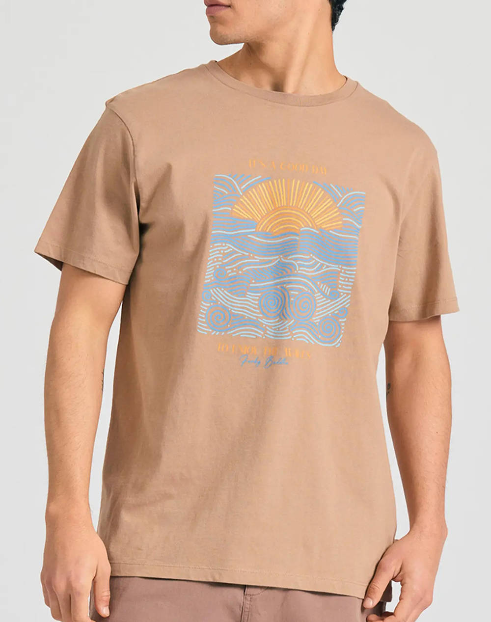 FUNKY BUDHA Bluza de barbati Maneca Scurta Cu imprimeu