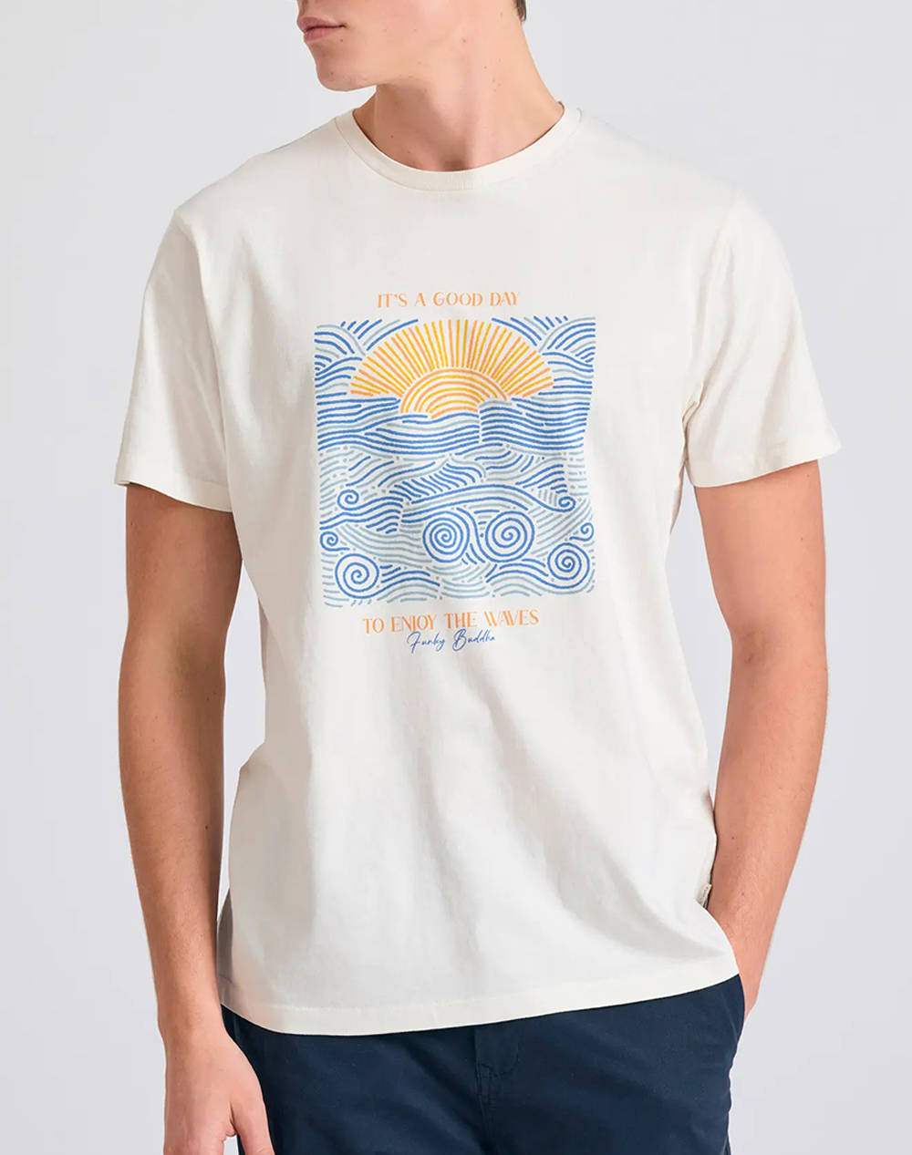 FUNKY BUDHA Bluza de barbati Maneca Scurta Cu imprimeu