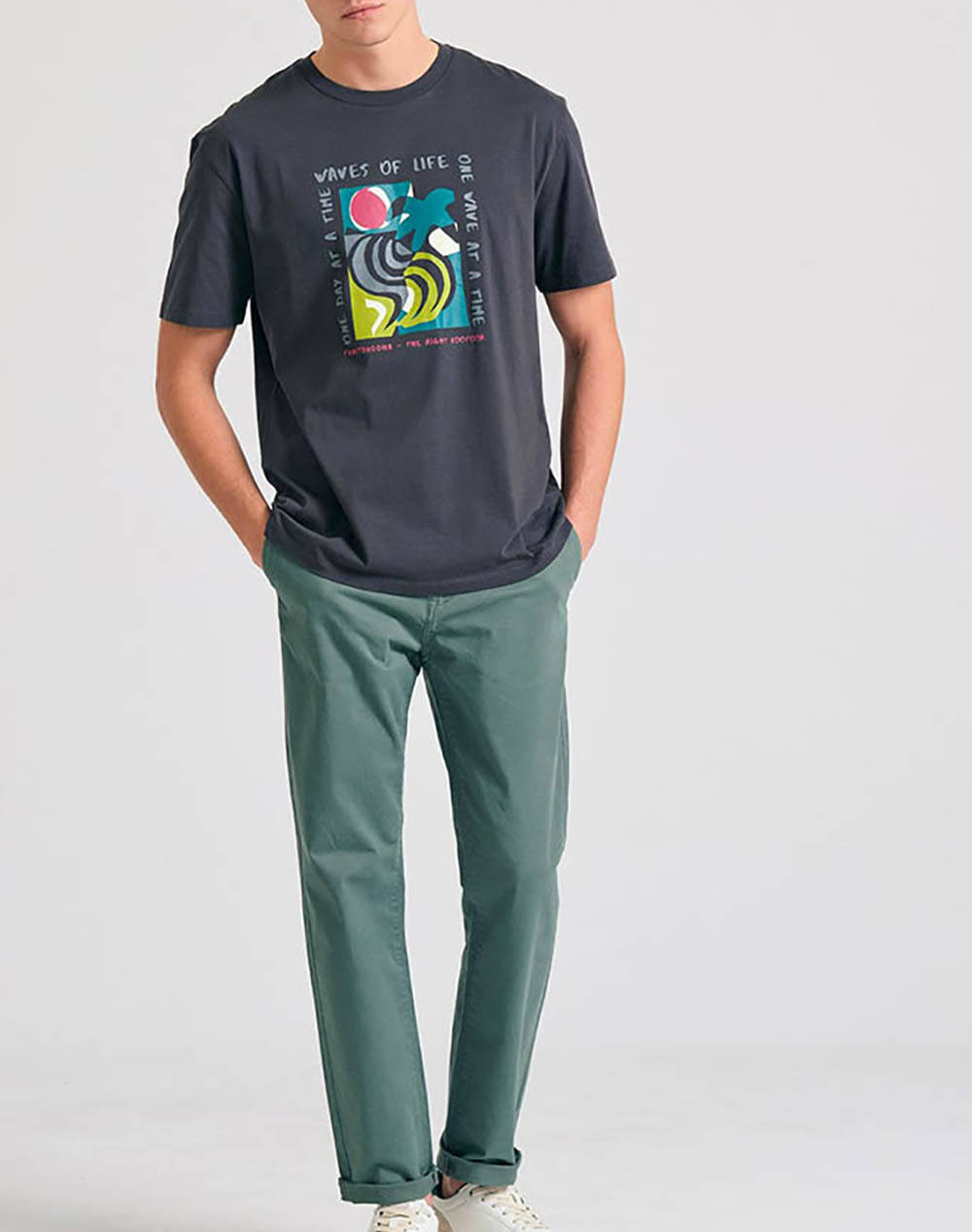 FUNKY BUDDHA Bluza de barbati Maneca Scurta Cu Imprimeu