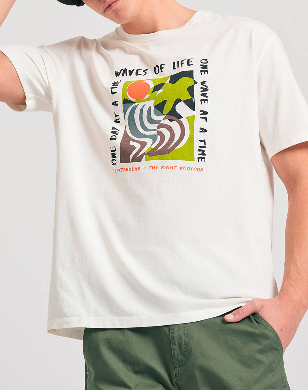 FUNKY Bluza de barbati Maneca Scurta Cu Imprimeu