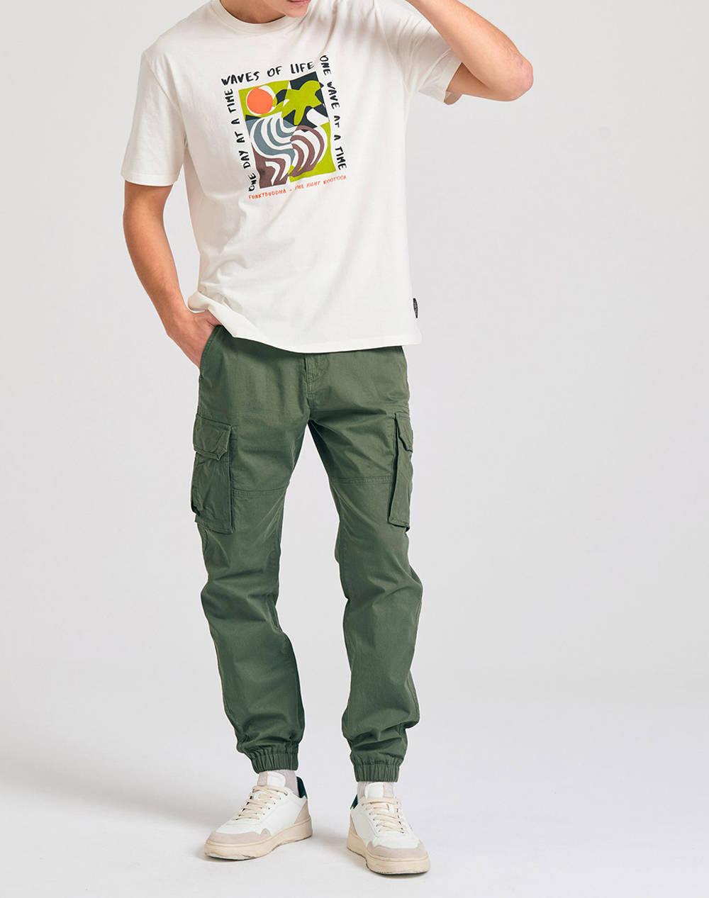 FUNKY BUDDHA Bluza de barbati Maneca Scurta Cu Imprimeu