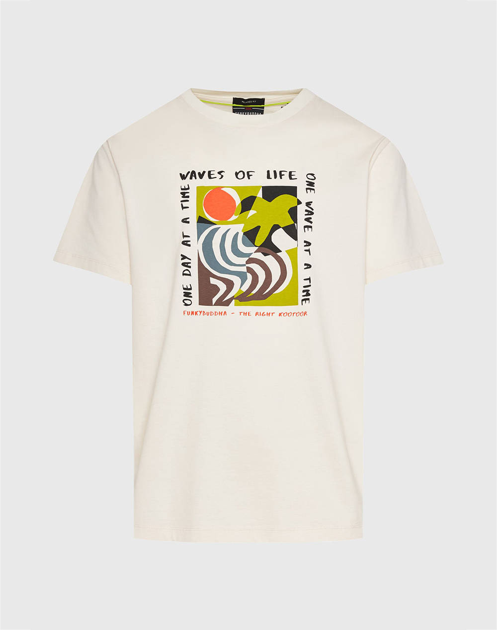 FUNKY BUDDHA Bluza de barbati Maneca Scurta Cu Imprimeu
