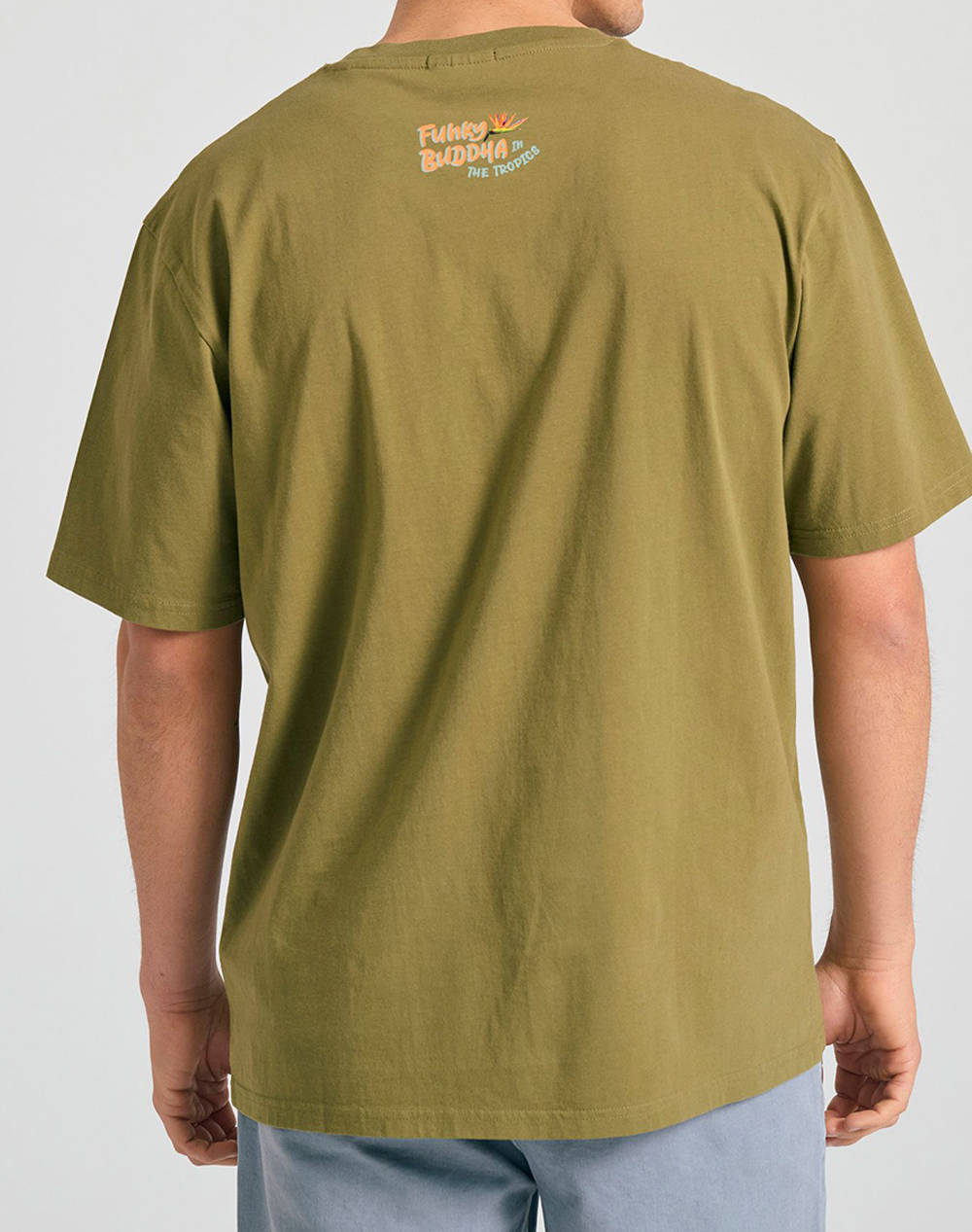 FUNKY BUDDHA Bluza de barbati cu maneca scurta si imprimeu