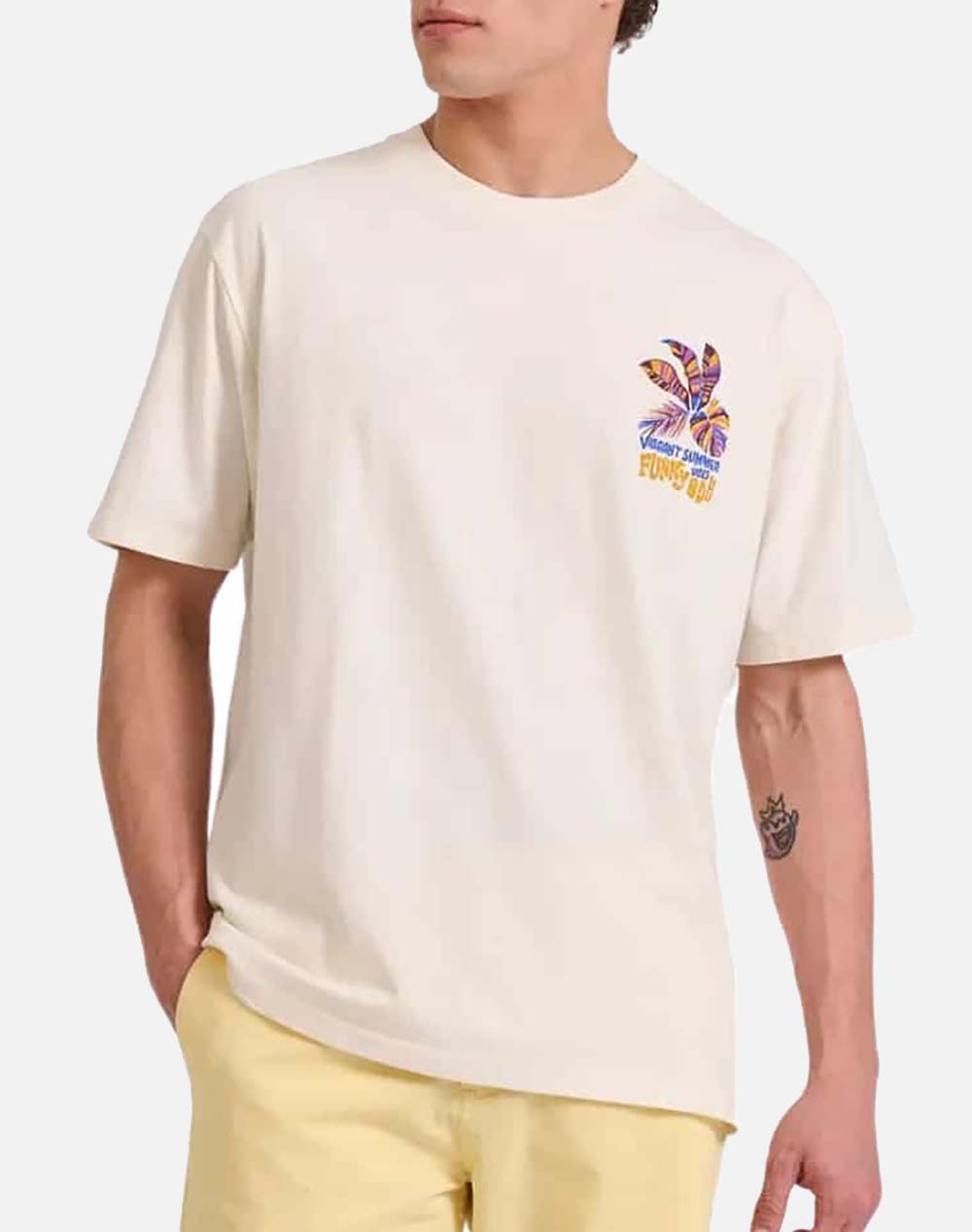 FUNKY Bluza de barbati Maneca Scurta Cu Imprimeu